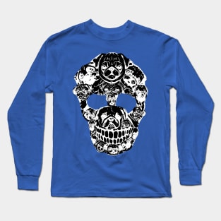 Pug Dog Skull 1 Long Sleeve T-Shirt